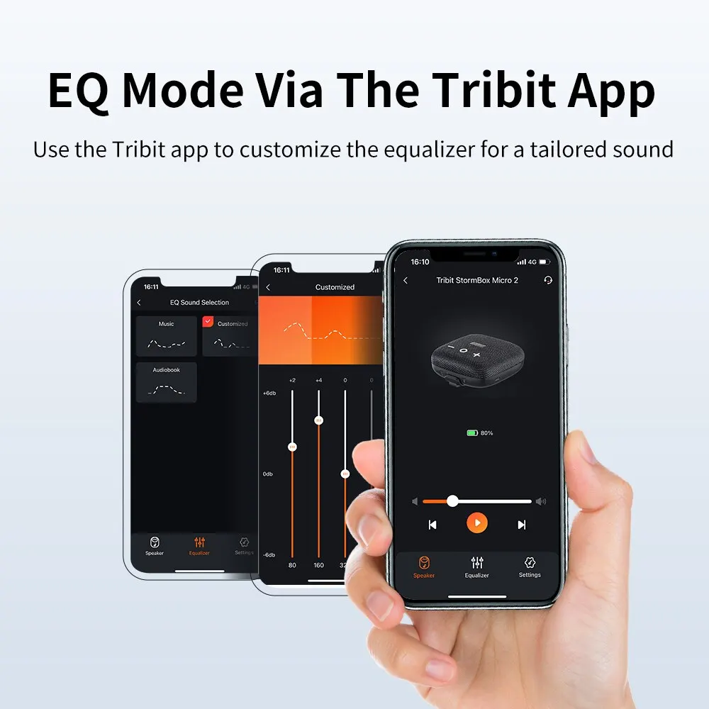 Tribit StormBox Micro 2 Portable Bluetooth Speaker 90dB Loud Sound Deep Bass IP67 Waterproof Camp Small Speaker Built-in Strap - Image 3